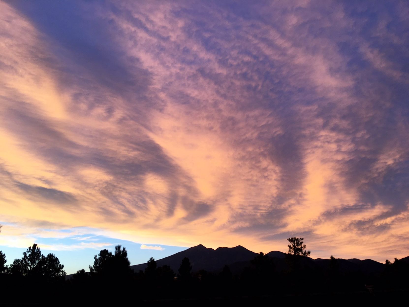 Cotton candy clouds